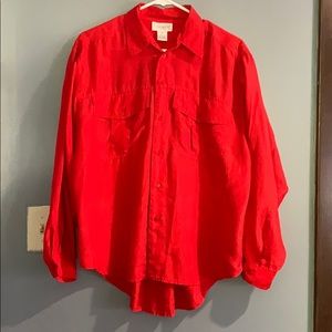 ❤️Silk Long Sleeve Button Down Blouse